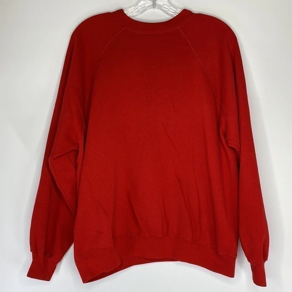 Vintage Artex University Northern Illinois Red Crewneck Sweatshirt Raglan Sleeve